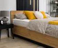 Postel PERU 160x200 cm zdvižný kovový rošt DUB CRAFT
