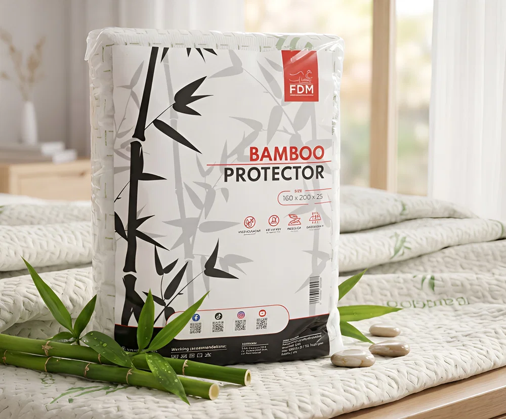 Nepromokavý bambusový chránič matrace 60x120 cm