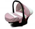 Kočárek 3v1 BabyLux White Lux Sweet Pink