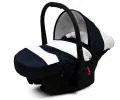 Kočárek 3v1 BabyLux White Lux Navy Blue