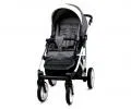 Kočárek 3v1 BabyLux White Lux Grey Cubic