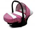 Kočárek 3v1 BabyLux White Lux Dark Pink