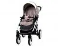 Kočárek 3v1 BabyLux White Lux Coral Art