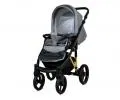 Kočárek 2v1 BabyLux UZO GOLD STEEL