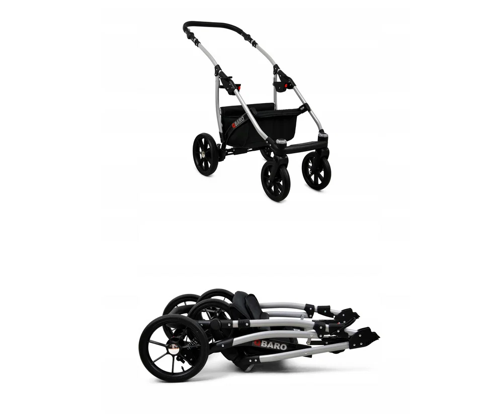 Kočárek 3v1 BabyLux Qbaro Antracyt