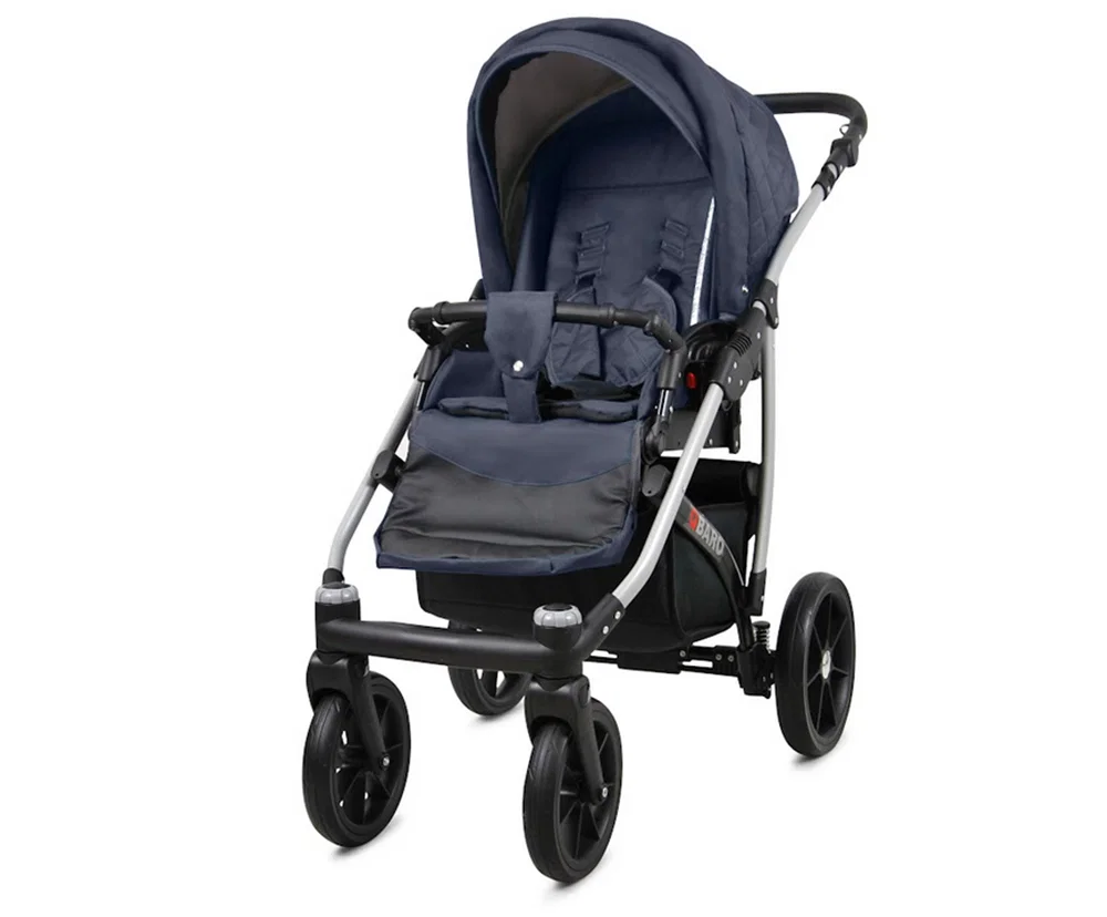 Kočárek 3v1 BabyLux Qbaro Antracyt