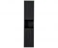 Koupelnová vysoká skříňka NOVA BLACK 140 cm