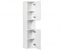 Koupelnová vysoká skříňka NOVA WHITE 140 cm