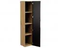Koupelnová vysoká skříňka LUXOR BLACK 170 cm