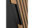 Koupelnová vysoká skřínka XILO BLACK WOTAN 140 cm