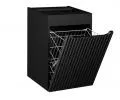 Koupelnová skříňka NOVA BLACK 40 cm s košem na prádlo