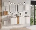 Koupelnový regál pod pracovní desku NOVA WHITE 30 cm