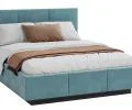 Čalouněná postel AVEIRO 90x200 s kovovým zdvižným roštem TYRKYSOVÁ