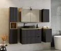 Koupelnová skříňka pod pracovní desku NOVA BLACK D2 30cm