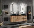 Koupelnová skříňka pod desku s košem na prádlo NOVA OAK 40cm