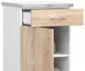 Kuchyňská skříňka LIMA šířka 50cm se zásuvkou Dub Sonoma / Bílá