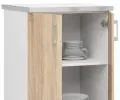 Kuchyňská skříňka LIMA Dub Sonoma šířka 60cm s pracovní deskou v bílé barvě