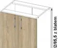Kuchyňská skříňka LIMA Dub Sonoma šířka 60cm s pracovní deskou v bílé barvě