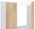 Kuchyňská skříňka LIMA šířka 80cm pod dřez Dub Sonoma / Bílá