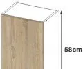 Kuchyňská skříňka LIMA šířka 50cm výška 58cm Dub Sonoma / Bílá