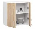 Závěsná kuchyňská skříňka LIMA se šířkou 60cm a výškou 58cm Dub Sonoma / Bílá