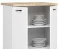 Kuchyňská skříňka OLIVIA – 80 cm | Bílá / Dub Sonoma