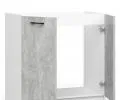 Kuchyňská skříňka pod dřez OLIVIA – 80cm | Bílá / Beton