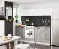 Kuchyňská skříňka OLIVIA, 1 zásuvka – 50 cm | Bílá / Beton / Dub Sonoma