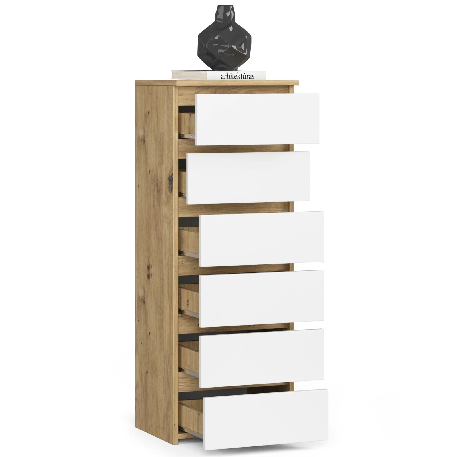 Komoda CL6 40cm artisan / bílá