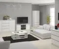 Šatní skříň s otočnými dveřmi 60cm STAR bílá