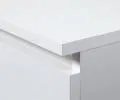 Šatní skříň s otočnými dveřmi a nástavcem 90cm bílá