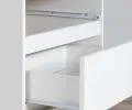 Šatní skříň s otočnými dveřmi a nástavcem 90cm bílá