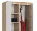 Šatní skříň s otočnými dveřmi 90cm sonoma / bílá