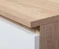 Šatní skříň s otočnými dveřmi 90cm sonoma / bílá