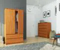 Šatní skříň s otočnými dveřmi 90cm olše