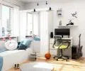 Šatní skříň s posuvnými dveřmi a zrcadlem 150cm bílá