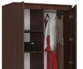 Šatní skříň s otočnými dveřmi 90 cm wenge