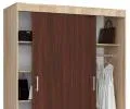 Šatní skříň s posuvnými dveřmi 150 cm MONO dub sonoma / wenge