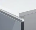 Šatní skříň s otočnými dveřmi 90cm metalická lesklá