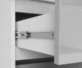 Šatní skříň s otočnými dveřmi 90cm metalická lesklá