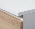 Šatní skříň s otočnými dveřmi 90cm bílá / sonoma