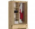Šatní skříň s otočnými dveřmi 90cm dub artisan