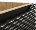 Koupelnová skřínka pod umyvadlo OCEAN BLACK 120 cm