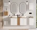 Koupelnová skříňka pod umyvadlo NOVA WHITE D2 50 cm