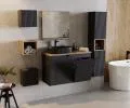 Koupelnová skříňka pod umyvadlo NOVA BLACK D2 50cm