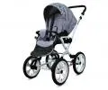Kočárek 2v1 BabyLux  ROSSO SILVER LEAF