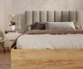 Postel GRENADA 180x200 cm se zdvižným roštem šedá