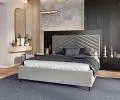 Čalouněná postel ELEGANTE 160x200 Steel Paris s úložným prostorem kovový rošt