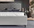 Čalouněná postel ELEGANTE 160x200 Steel Paris s úložným prostorem kovový rošt