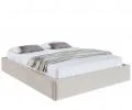 Čalouněná postel ORLANDO 90x200 Krémová Trinity s úložným prostorem kovový rošt